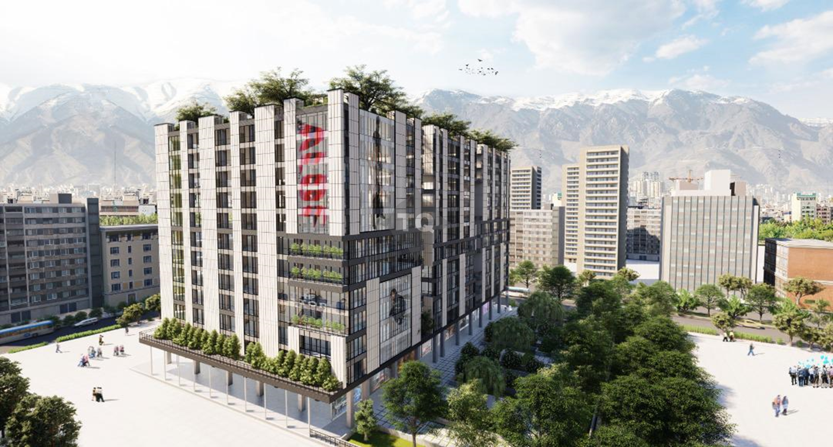 3d باغ پارک اداری رونیکا پالاس اشرفی اصفهانی