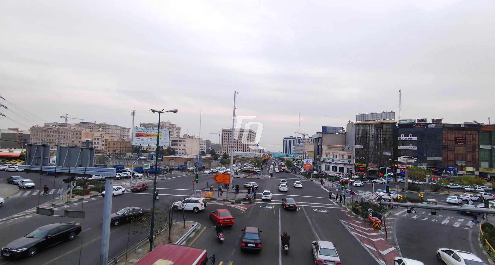 میدان پونک چهارراه اصلی محله پونک