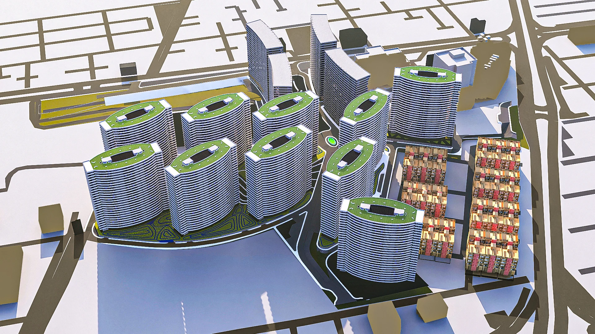 نمای غربی شهرک